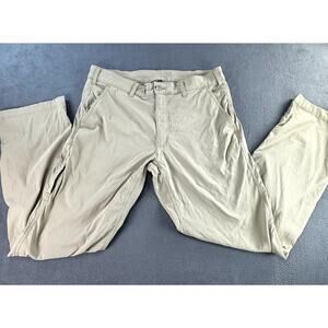 Eddie‎ Bauer Pants Mens 36x32 Khaki Travex Cargo Nylon Straight Hiking Outdoor